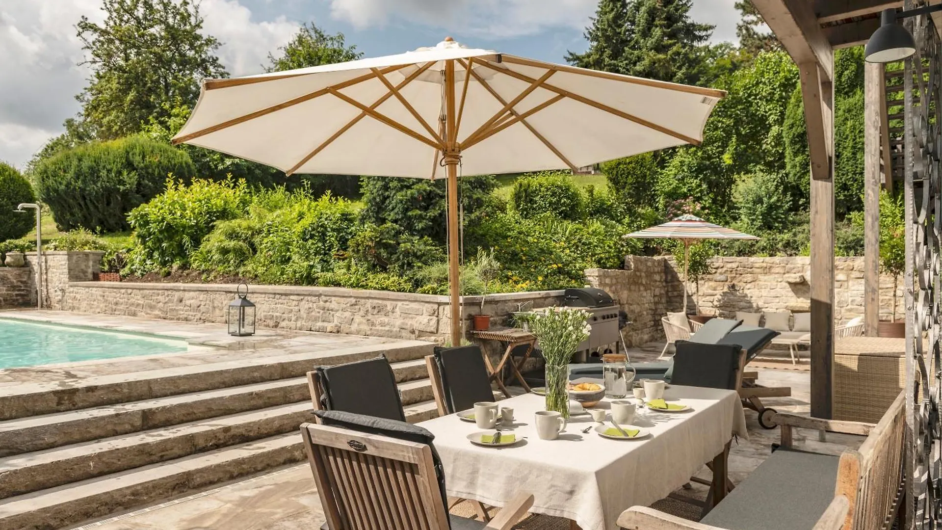 Exklusives Ferienhaus In Top Lage Mit Pool, Sauna, Terrasse - Der Johannishof Wurzburg 0*,